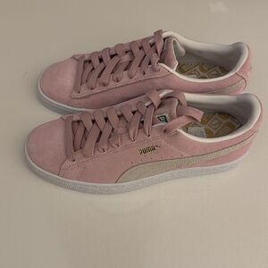 Puma Athletic Shoes Girls 7 Pink Suede Youth